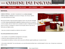 Tablet Screenshot of cuisineportugal.com